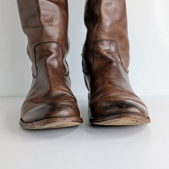 Frye Boots Melissa Button 77172 Womens 8.5 Brown Tall Knee High Leather Riding - Picture 5 of 16